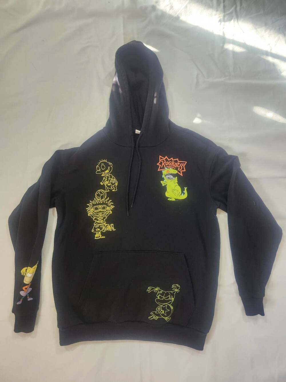 Nickelodeon Rugrats Hoodie Sweatshirt Large Black